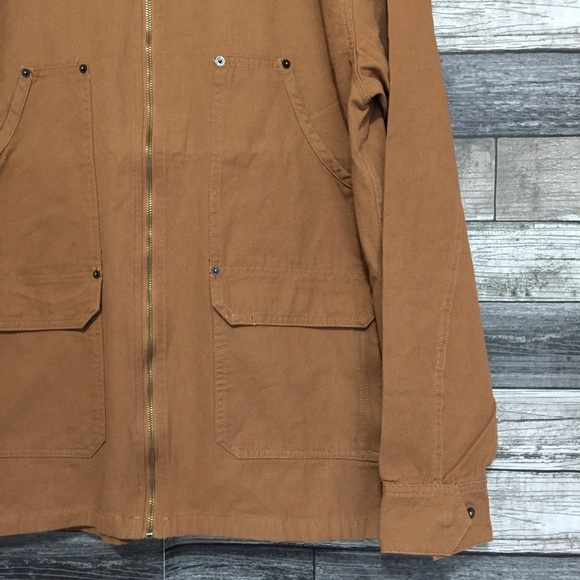 Altamont Chore Jacket Men’s XL Brown Full Zip Corduroy Collar Pockets Cotton. - Picture 8 of 13